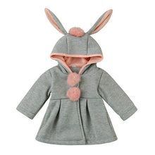 Load image into Gallery viewer, 2017 Sping Autumn Winter Baby Girls Infants Kids Ball Cute Rabbit Hooded Princess Jacket Coats Outwears Gifts Roupas Casaco